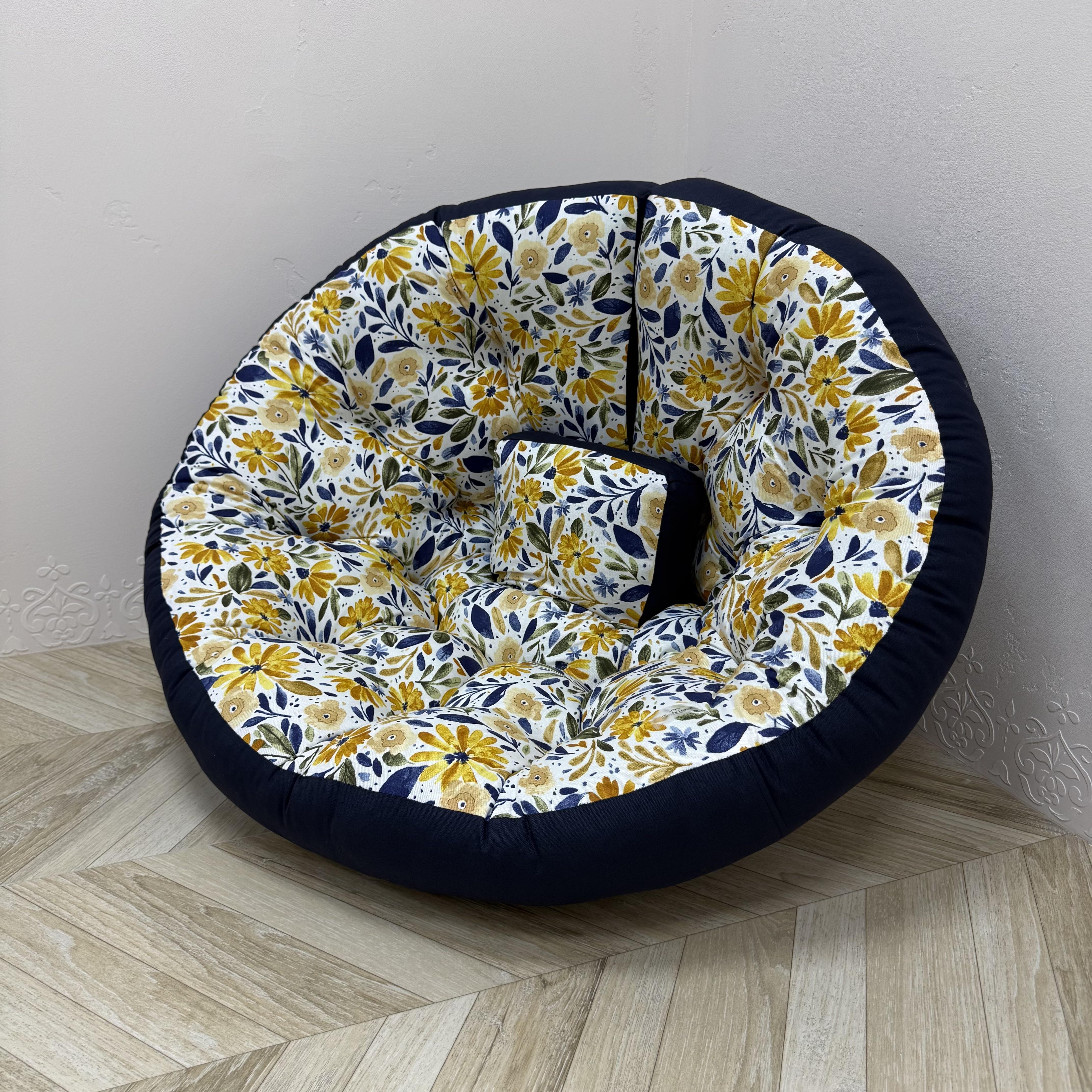 Бескаркасное кресло-матрас трансформер Comfort Home Herbarium панама 160х80 см