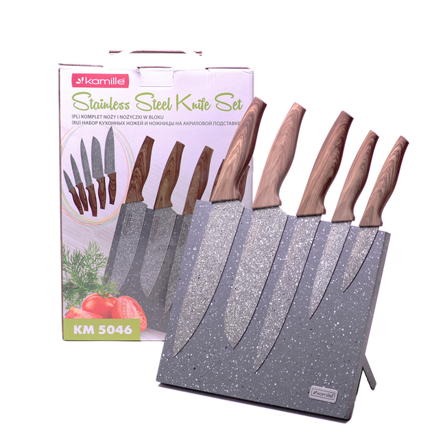 Набор ножей из нержавеющей стали Kamille KM-5046 6 пр. (24369751)