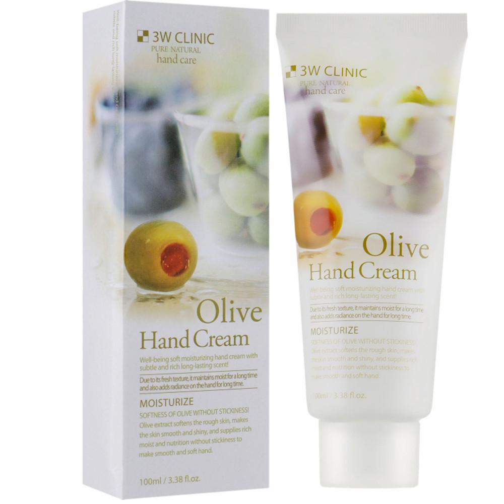 Крем для рук 3W Clinic Olive Hand Cream Мягкость и увлажнение с оливой 100 мл (1495617177)