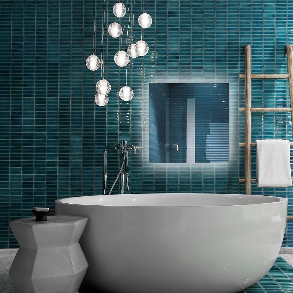 Зеркало с контурной LED подсветкой K-003 800х800 мм - фото 3 Зеркало с контурной LED подсветкой K-003 800х800 мм - фото 3