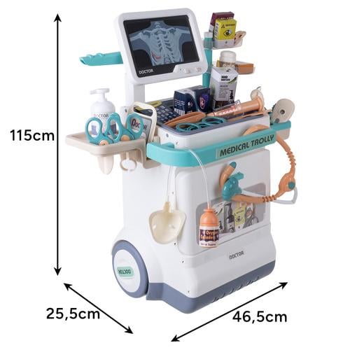 Дитячий ігровий набір Iso Trade Маленький лікар на візку з ЕКГ та рентгеном (26544) - фото 2