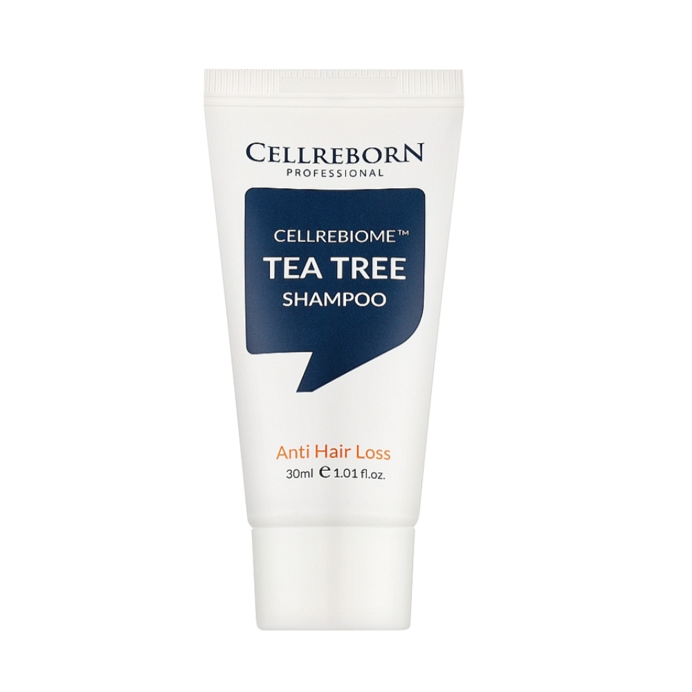 Шампунь проти випадіння волосся з чайним деревом Cellreborn Cellrebiome Tea Tree Shampoo 30 мл