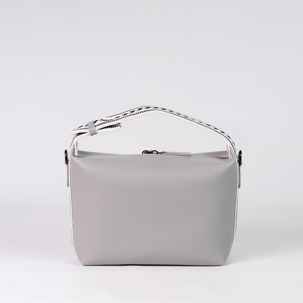 Сумка женская почтальон с длинным ремешком KVITUCHA № 53-24 Серый - фото 1