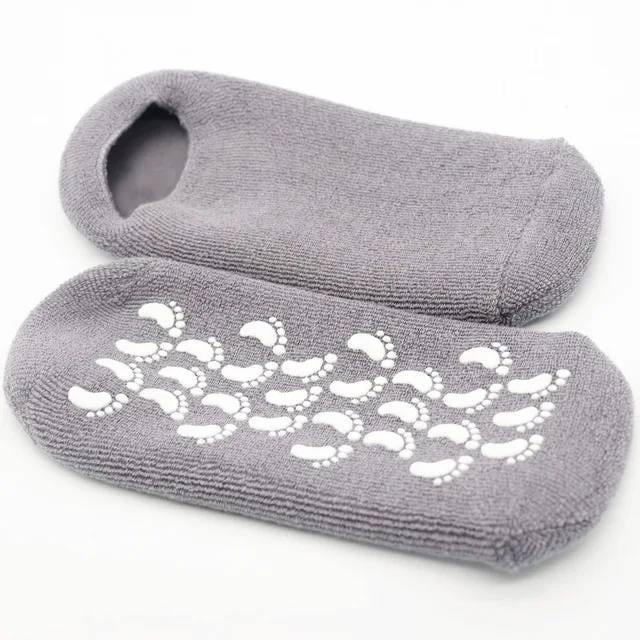 Увлажняющие гелевые силиконовые носки Spa для ног Серый (5ecb6b4c)