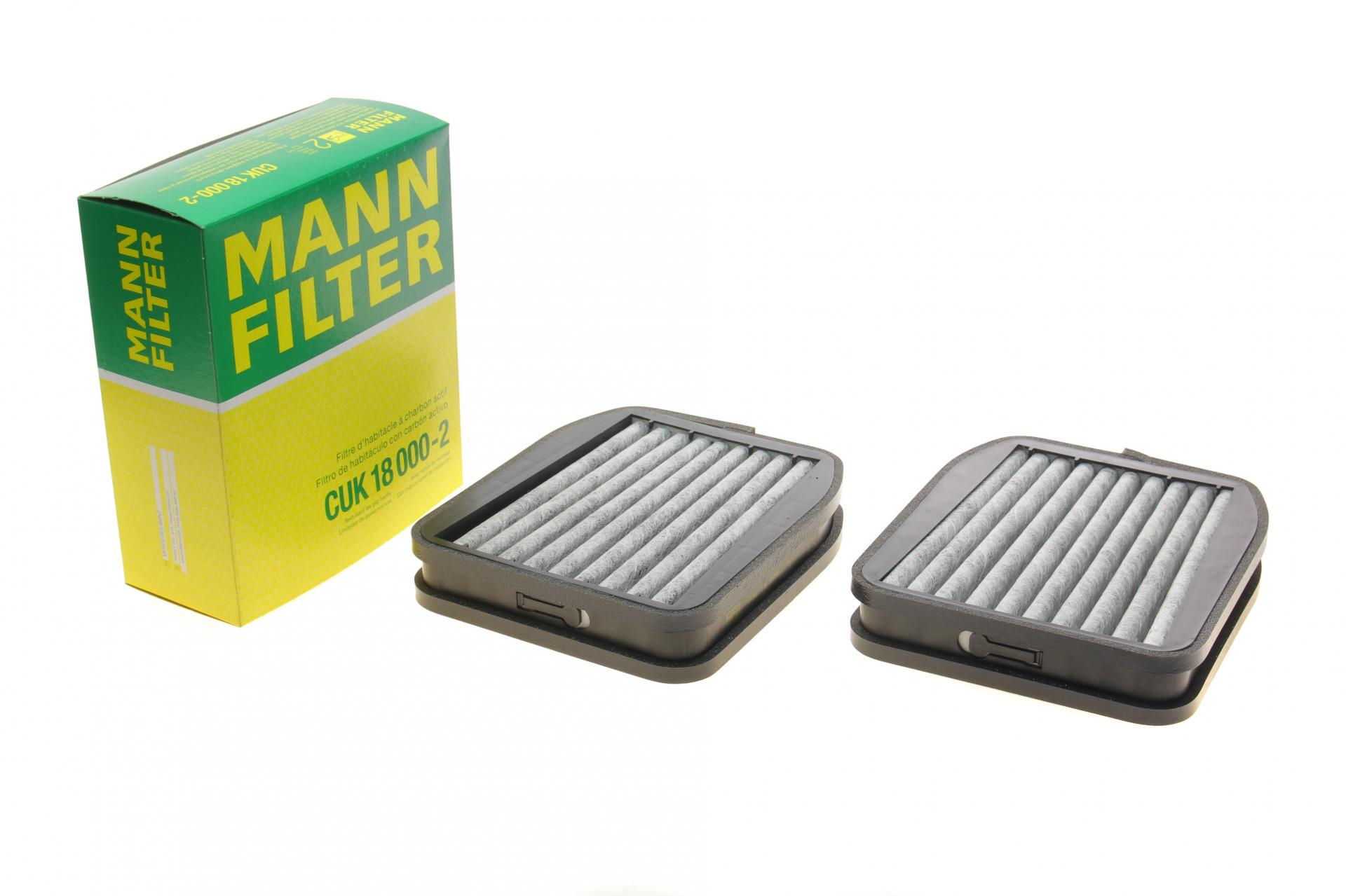 Фильтр салона Mann-Filter для MB E-class W211 02-04 2 шт. угольный (CUK 18 000-2)