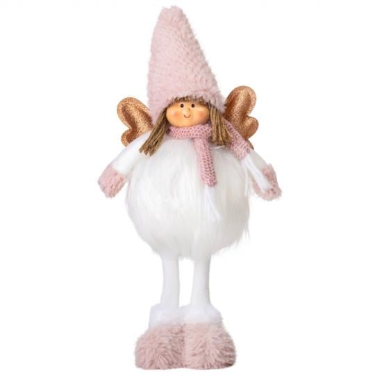 Фигурка декоративная Праздничная фея из текстиля 42 см Розовый (150-81-6023-008)