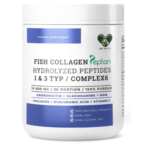 Коллаген Envie Lab Fish Collagen Complex 6 1&3 Type 318 г 30 порций Pure (000022311) Коллаген Envie Lab Fish Collagen Complex 6 1&3 Type 318 г 30 порций Pure (000022311)
