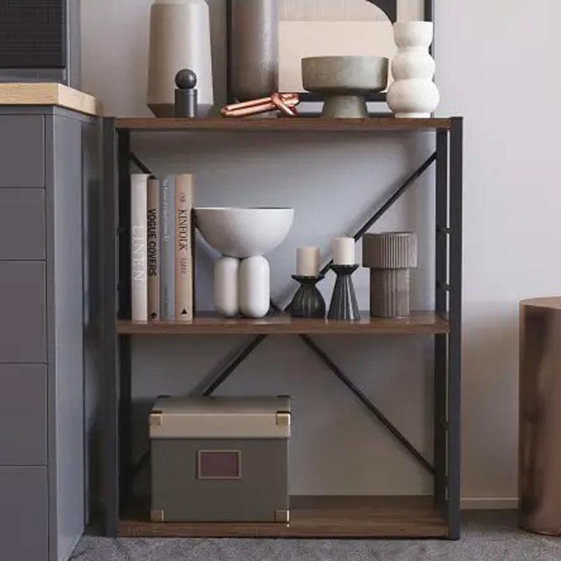 Этажерка Ferrum-decor Коннект 3/60 ДСП 16 мм 73x60x28 см Черный/Дуб Сонома Трюфель (FRD-104258)