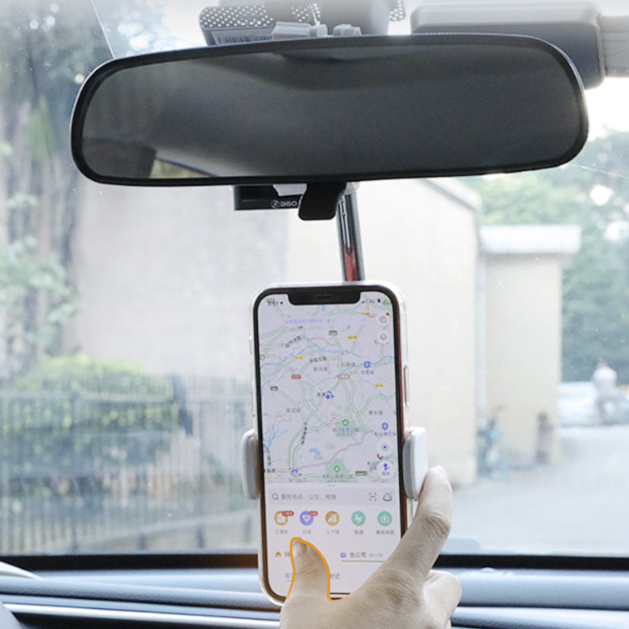 Автодержатель для телефона на зеркало Белый (ST00016-2) - фото 3 Автодержатель для телефона на зеркало Белый (ST00016-2) - фото 3