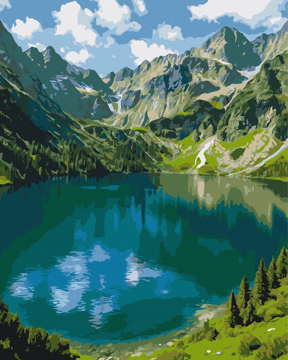 Картина по номерам Brushme Premium Морской глаз 40x50 см (PBS54537)