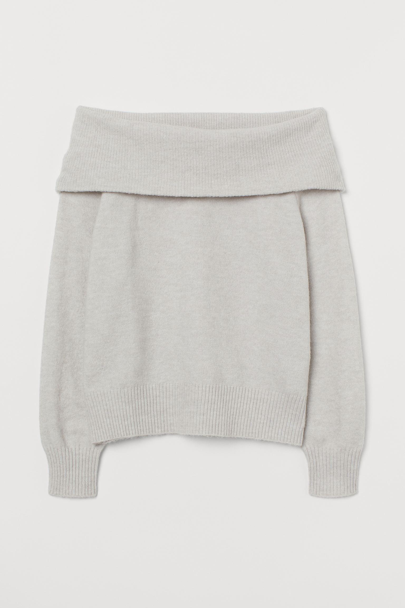 Свитер H&M M Светло-серый (11088732762)