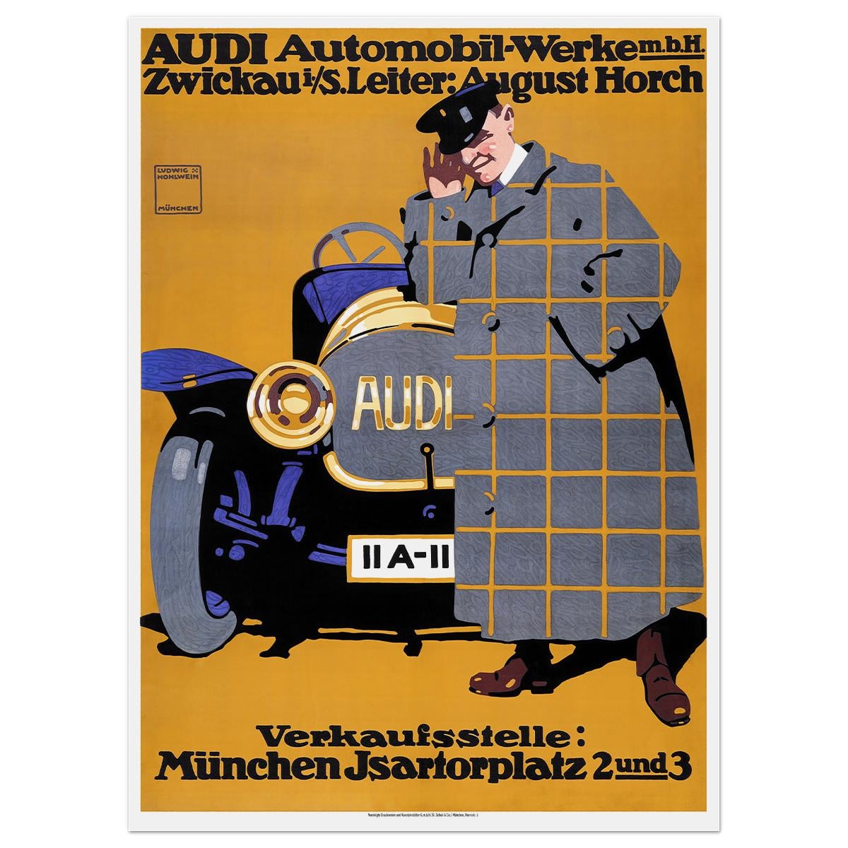 Плакат AUDI 1912 61x84 см (0074) Плакат AUDI 1912 61x84 см (0074)