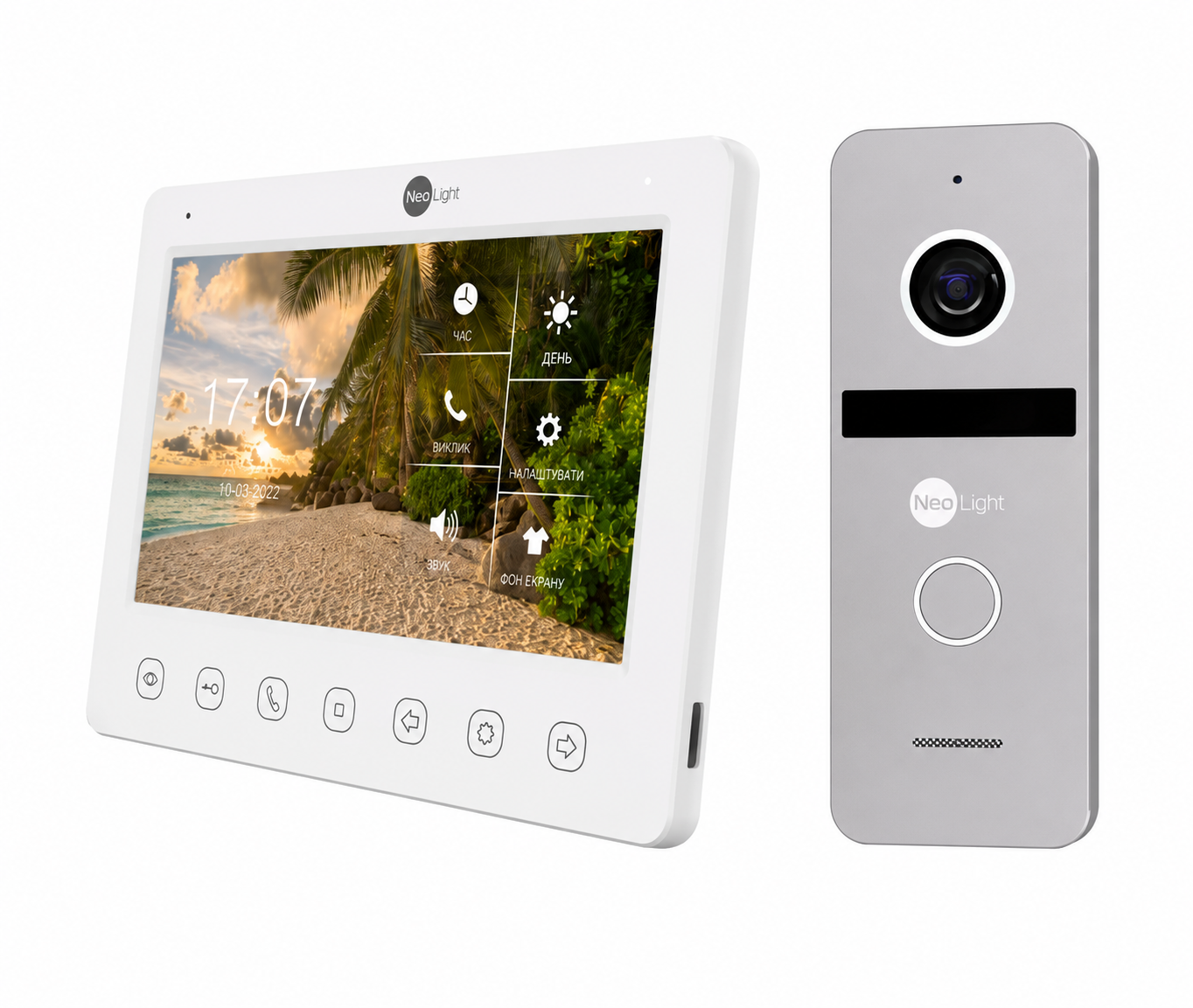 Комплект відеодомофона Neolight KAPPA HD KIT Silver (2879759348)