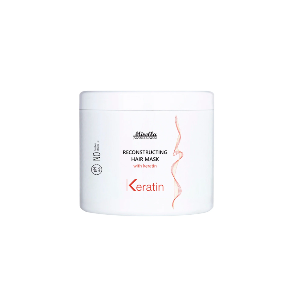 Маска відновлююча з кератином Mirella Professional Keratin Reconstructing Hair Mask 500 мл