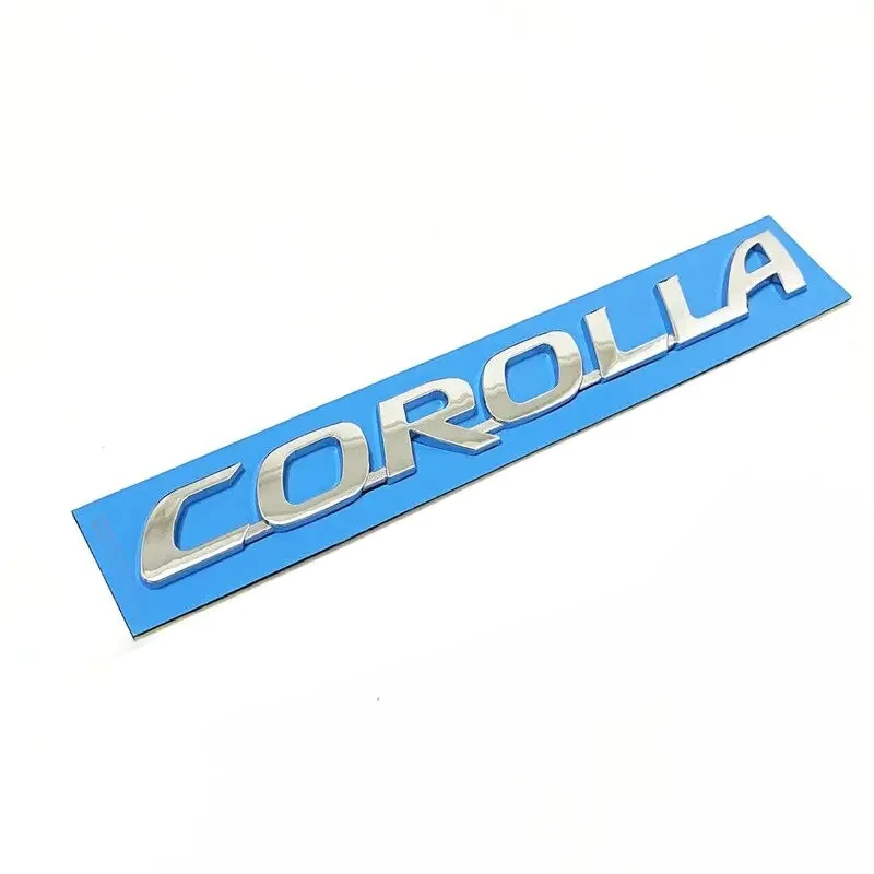 Эмблема надпись Corolla Toyota ABS 17х1,8 см 7544202300 Хром глянцевый (1687049346)
