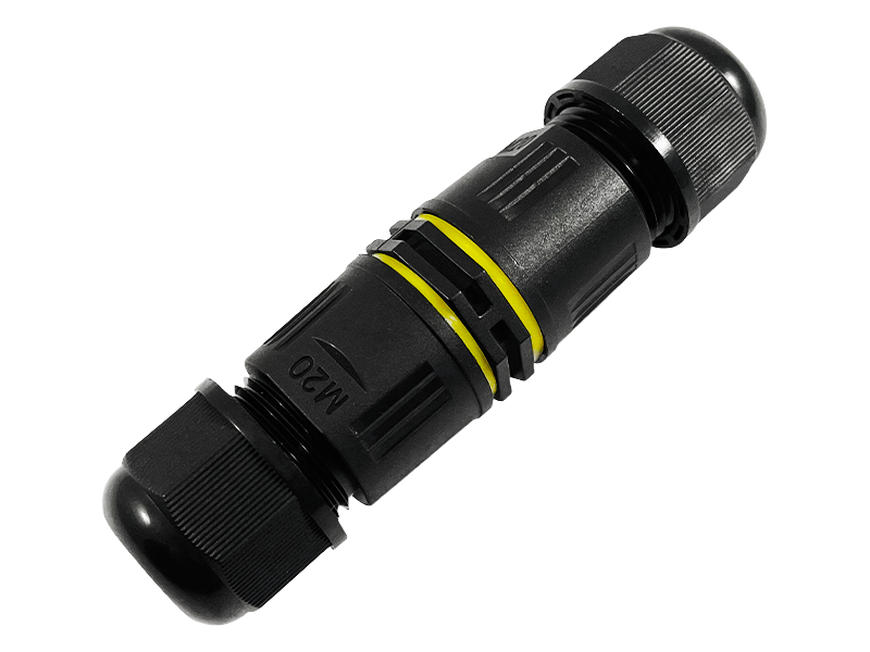 Соединитель сетевой водонепроницаемый Lemanso LMA2740 М20 3 контакта IP68 для кабеля Ø 5-8 мм (8612)