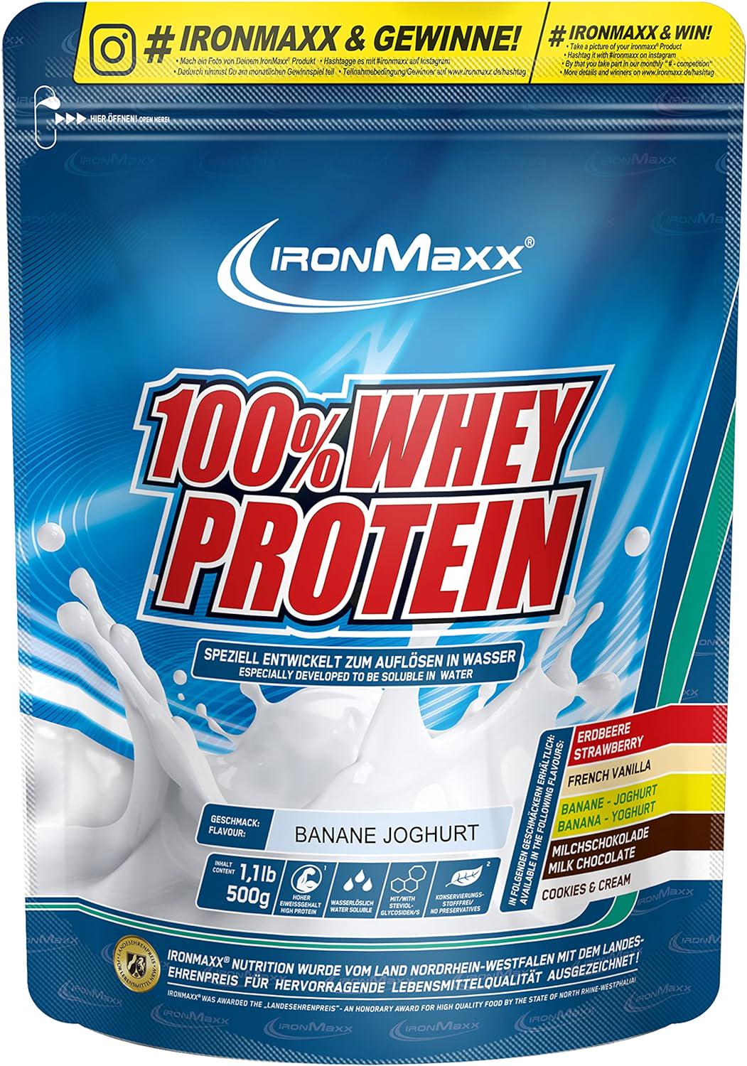 Протеїн Ironmaxx Whey Protein Banana Yoghurt 500 г