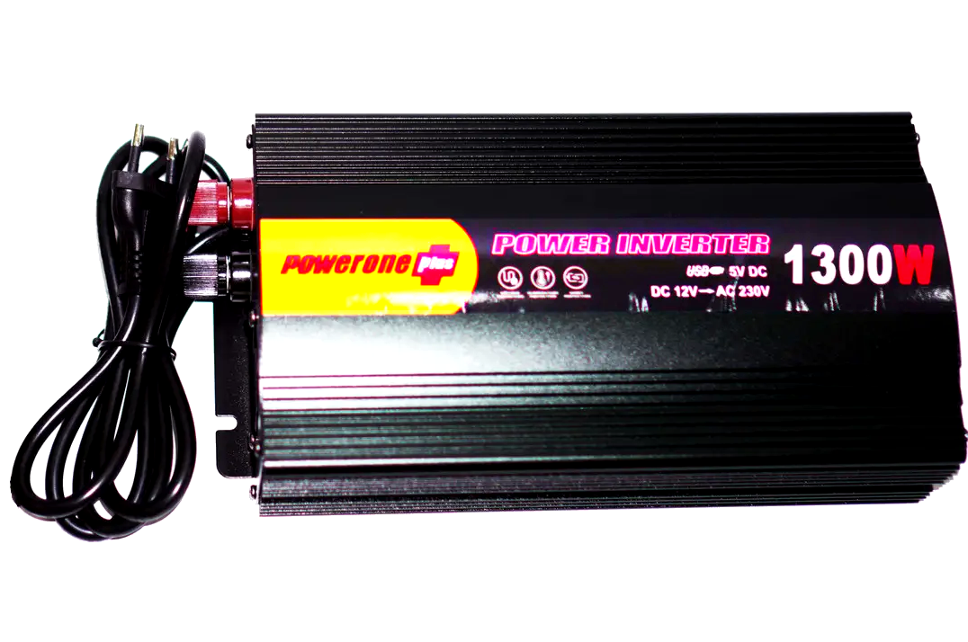 Инвертор автомобильный PowerOne 12-220V 1300W с зарядкой аккумулятора Черный (22494790) - фото 4 Инвертор автомобильный PowerOne 12-220V 1300W с зарядкой аккумулятора Черный (22494790) - фото 4