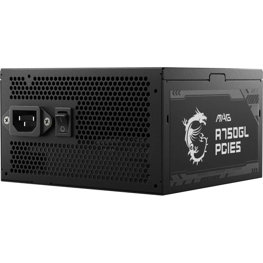 Блок питания модульный MSI MAG A750GL PCIE5 ATX 3.1 750W 80+ Gold Black (29424534) - фото 2 Блок питания модульный MSI MAG A750GL PCIE5 ATX 3.1 750W 80+ Gold Black (29424534) - фото 2