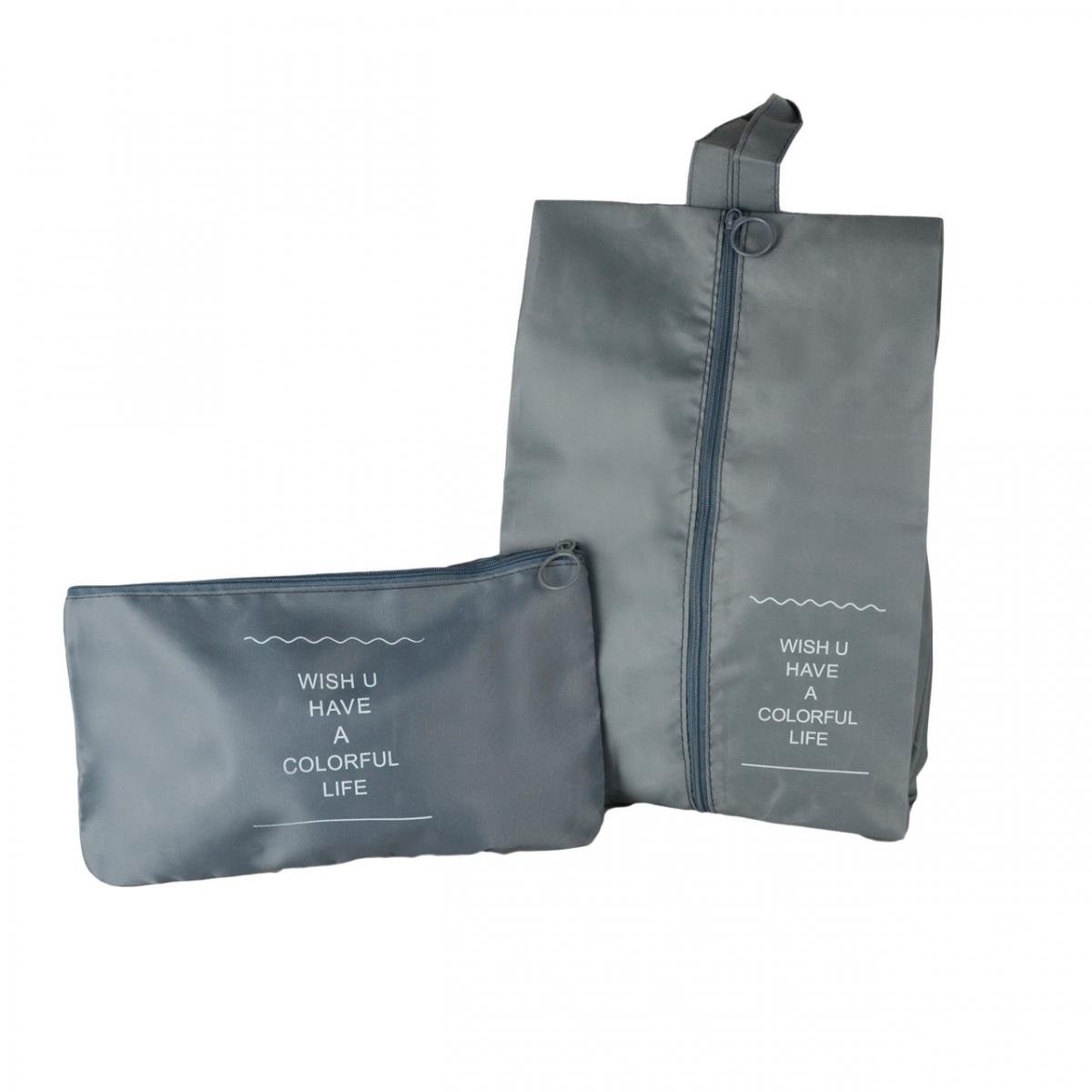 Набір дорожніх органайзерів 8в1 з нейлону Сірий (КДО-40-31) - фото 5