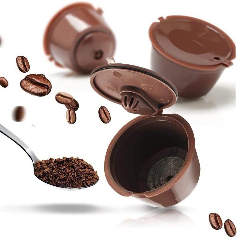 Многоразовая кофейная капсула для Nescafe Dolce Gusto/Nespresso 1 шт. с фильтром экологическая Коричневый - фото 6