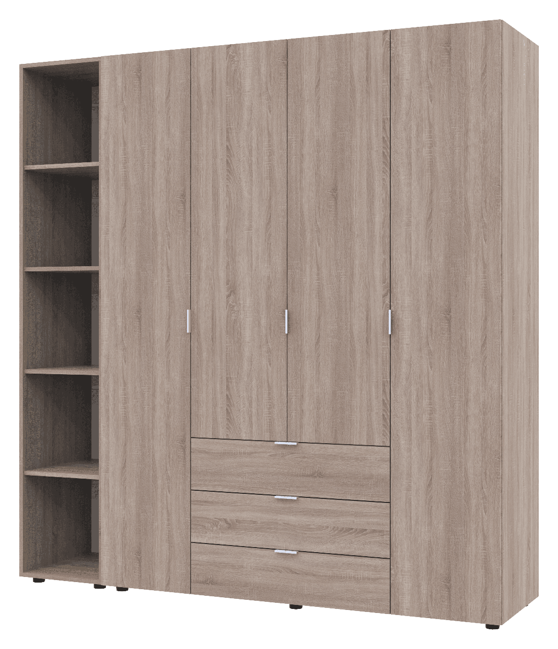 Комплект шаф для одягу Doros Гелар 193,2х49,5х203,4 см 2 шт. Дуб сонома (DRS-011154)