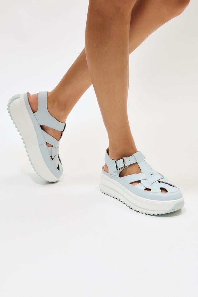 Сандалии женские ALLSY на платформе р. 42 Голубой (195311)