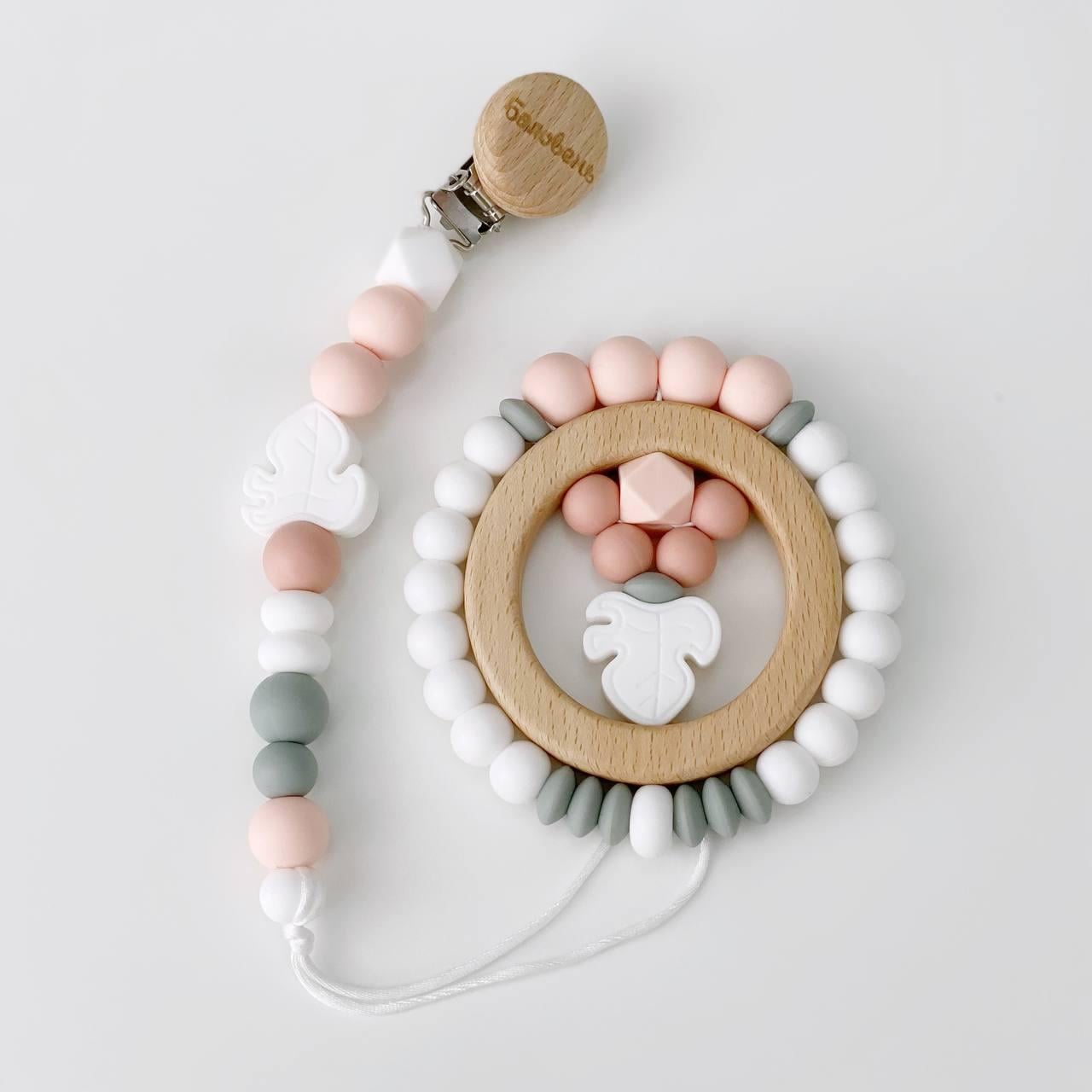 Набор мини прорезыватель и держатель Баловень Monstera Pudra