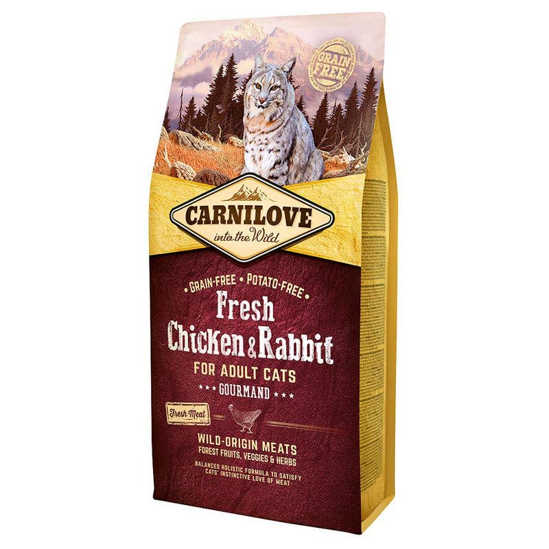 Корм сухой Carnilove Fresh Chicken Rabbit Cat 6 кг (27976075)
