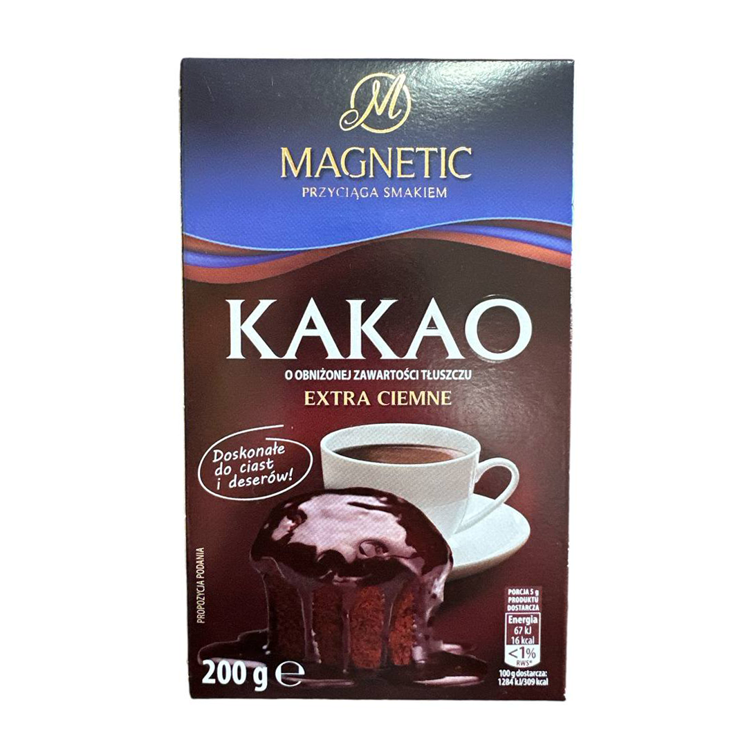 Какао экстра-темное Magnetic Extra Ciemne порошок 200 г