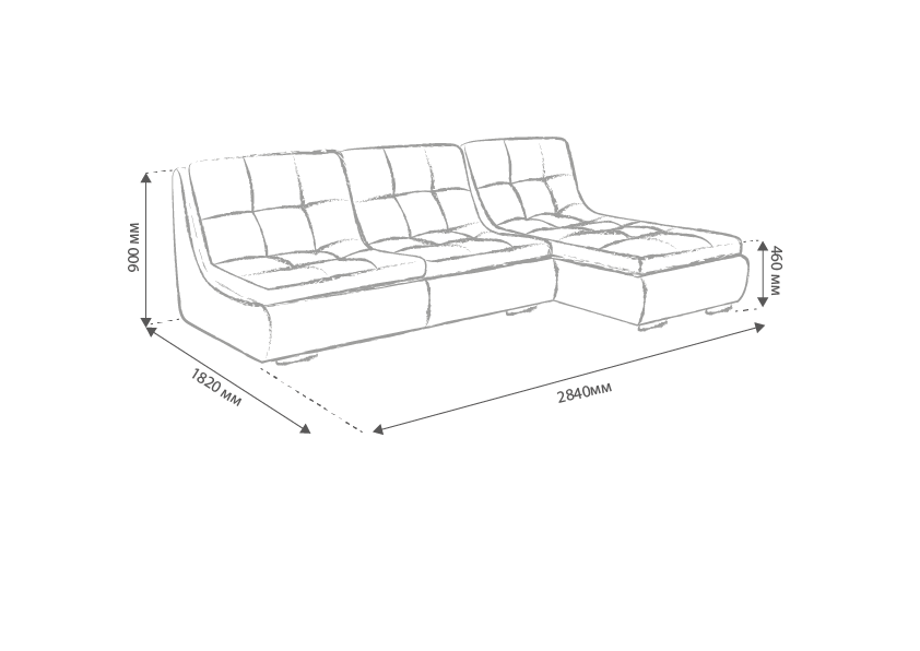 Диван кутовий модульний Елегант Benefit 1 (20071242) - фото 4