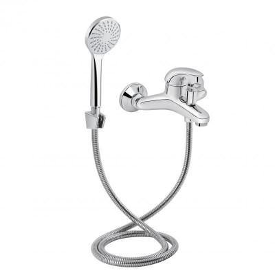 Смеситель для ванны Lidz CRM 43 79 006-1 New с душевым набором LIDZCRM4379006-1 Хром (80985)