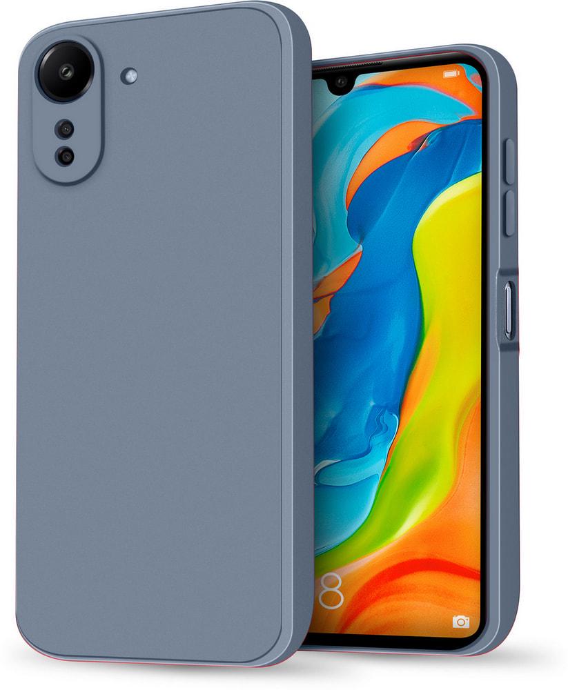 Силиконовый чехол HardCorner Xiaomi Redmi 13C (с микрофиброй) Gray Blue (34841-6D)