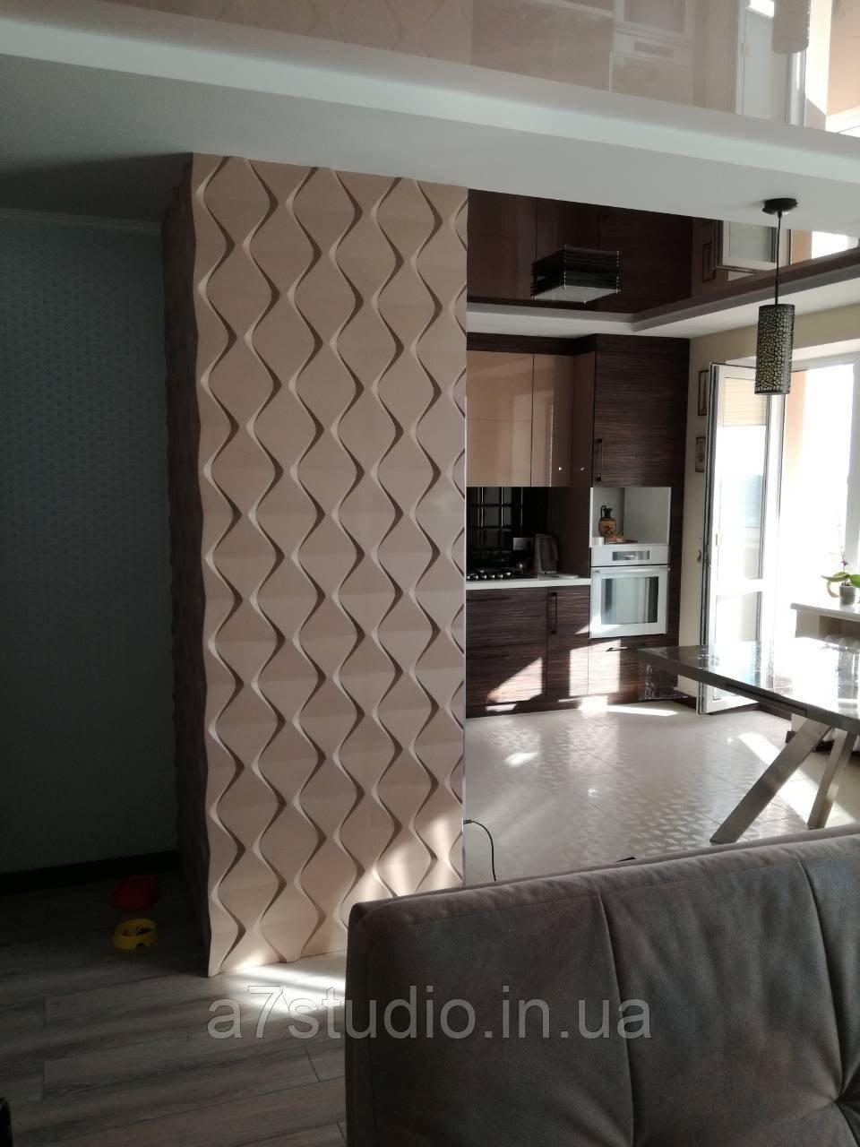 3D панель гипсовая Пирамидки (1034) - фото 3 3D панель гипсовая Пирамидки (1034) - фото 3