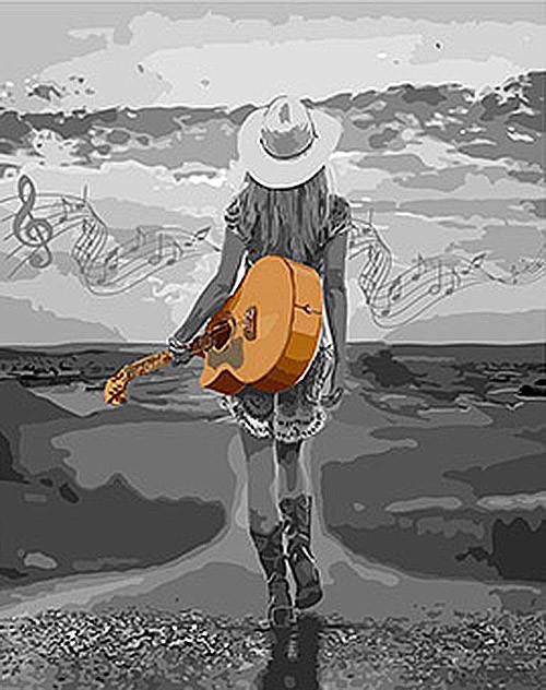 Картина по номерам Ідейка На волнах музыки 40х50 см (KHO4571)