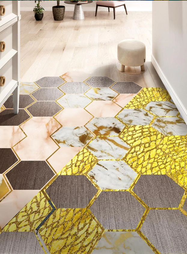 Грязезащитный коврик придверный Gold Balance ПВХ 80х120 см (KRS028)