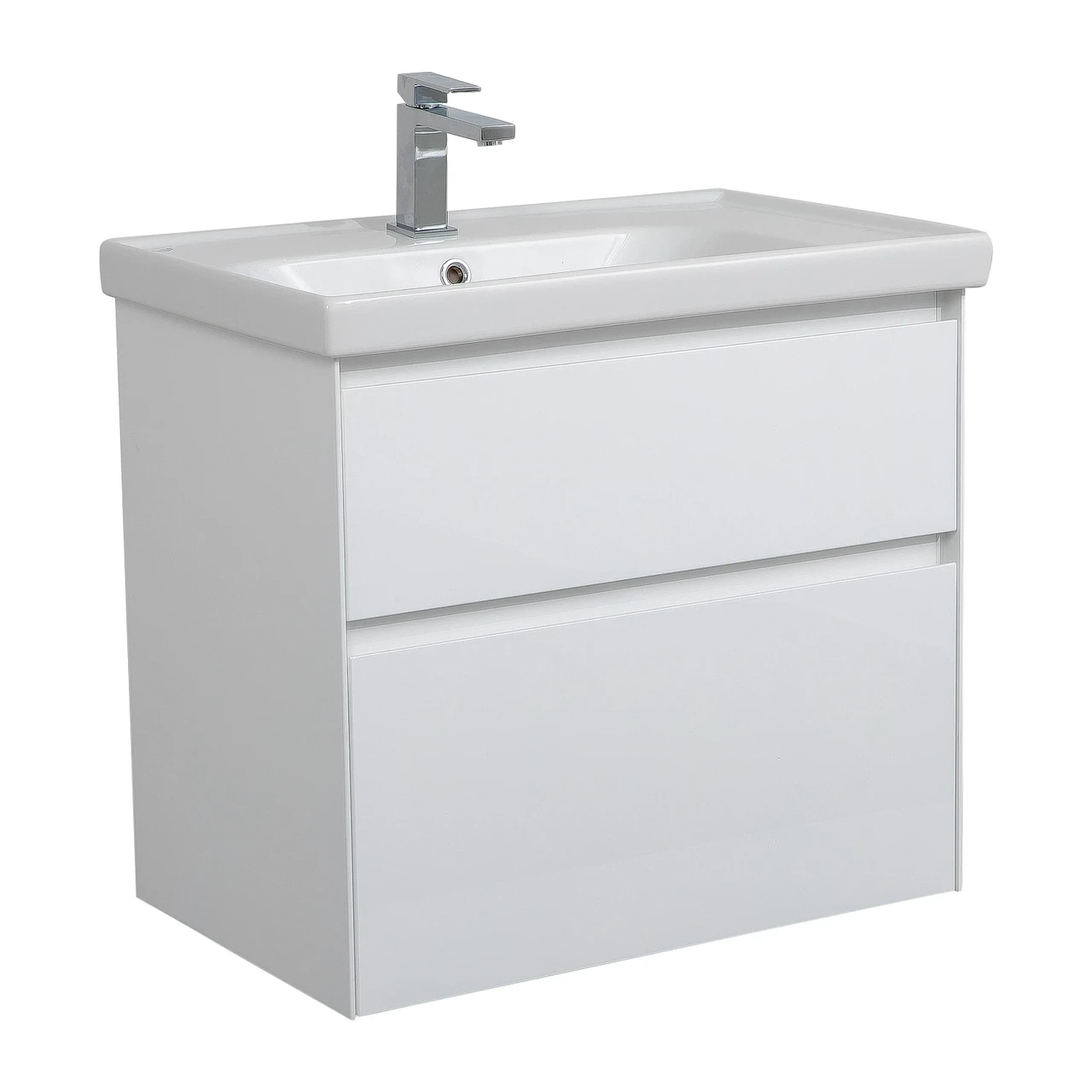 Тумба Валенсия с умывальником Frame консольная 70 см Белый глянец (2670780172) Тумба Валенсия с умывальником Frame консольная 70 см Белый глянец (2670780172)