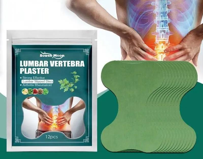 Медичний пластир Lumbar Vertebra Plaste проти болю у спині 5 шт. Зелений (2149939261) - фото 4