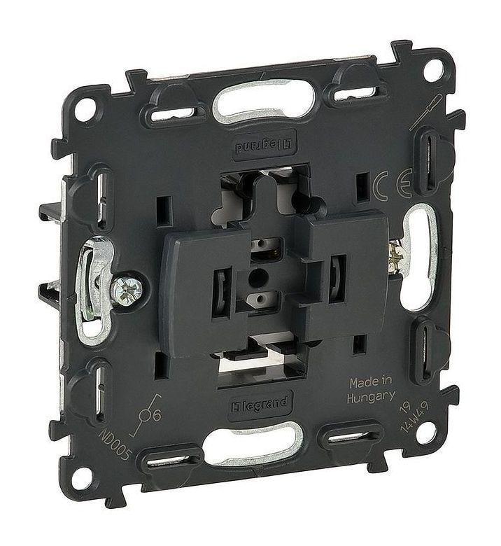 Переключатель Legrand Valena IN'Matic автоматические клеммы 16А 250V Черный (30346883)