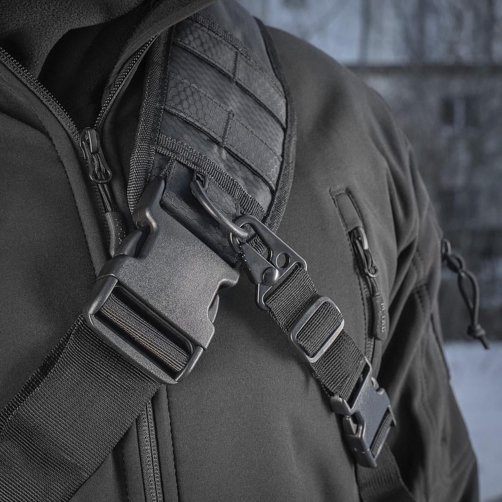 Сумка тактическая через плечо M-TAC Urban Line City Hunter Hexagon Bag Black (9157) - фото 9