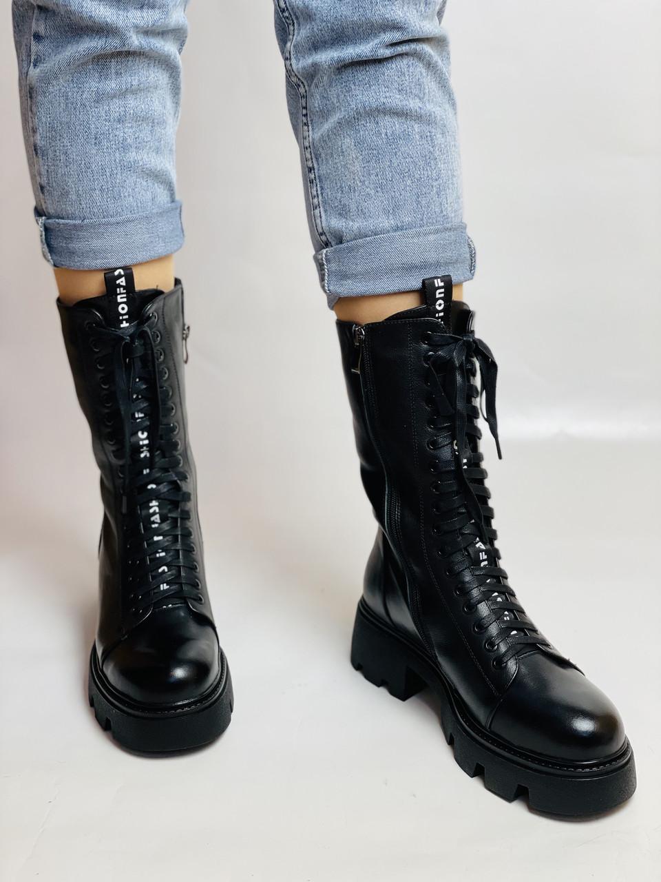 Ботинки женские зимние Farinni р. 40 25,5 см Черный (2682)