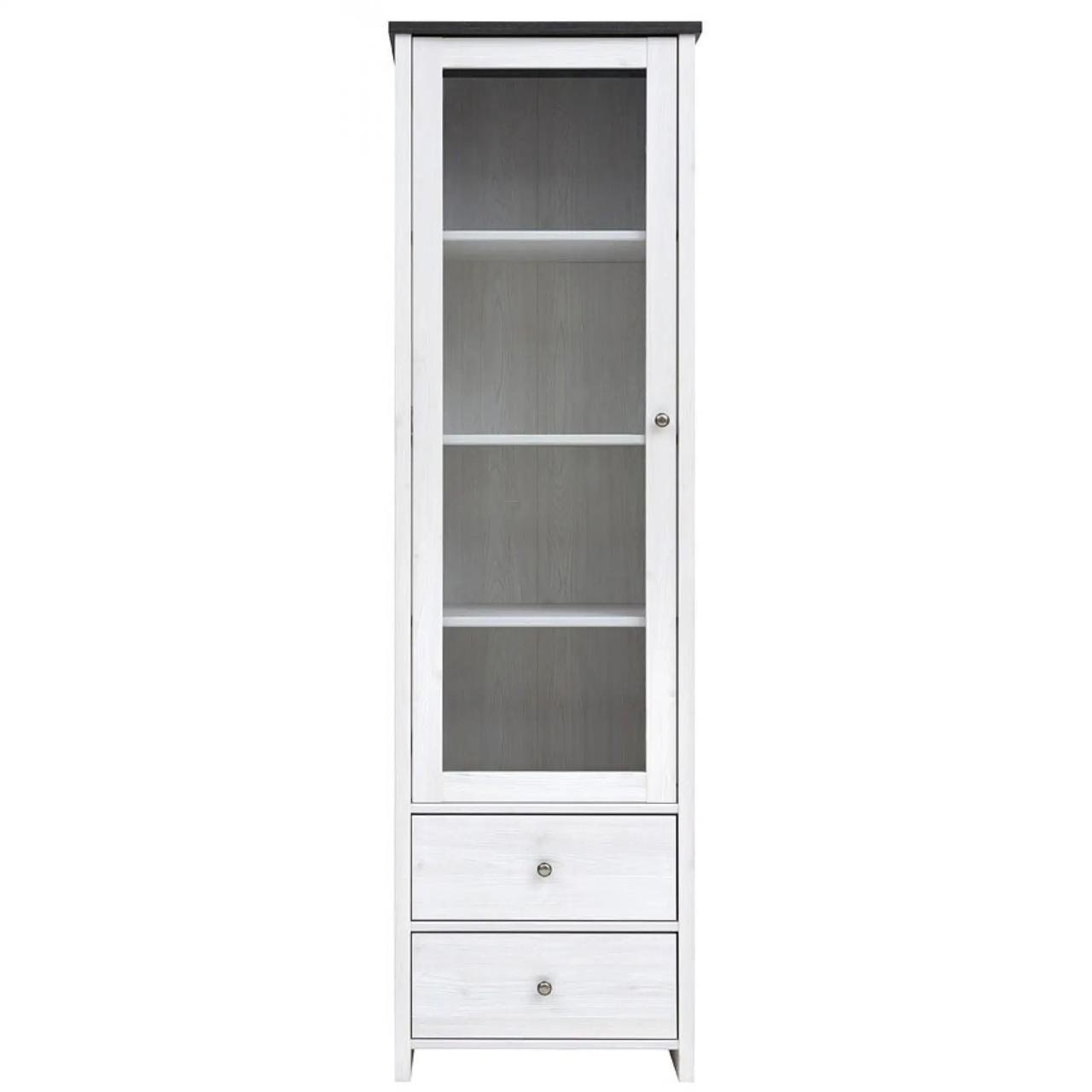 Пенал-витрина ВМК Порто REG1W2S Джанни/Сосна ларико (GRB-1842) - фото 3 Пенал-витрина ВМК Порто REG1W2S Джанни/Сосна ларико (GRB-1842) - фото 3