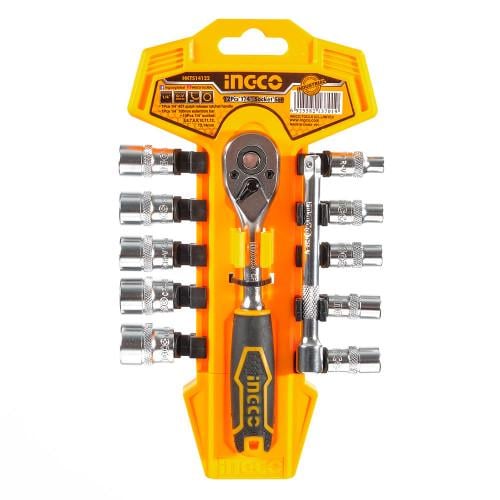 Набор головок торцевых INGCO INDUSTRIAL с трещоточкой 1/4 (26846512) Набор головок торцевых INGCO INDUSTRIAL с трещоточкой 1/4 (26846512)