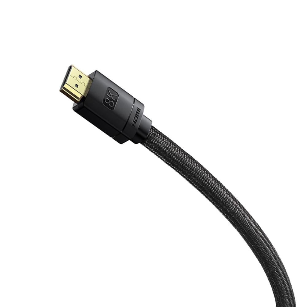 Кабель HDMI 2.1 8K BASEUS High Definition Series HDMI на HDMI Adapter Cable 1 м 8K HDMI2.1 Black - фото 4