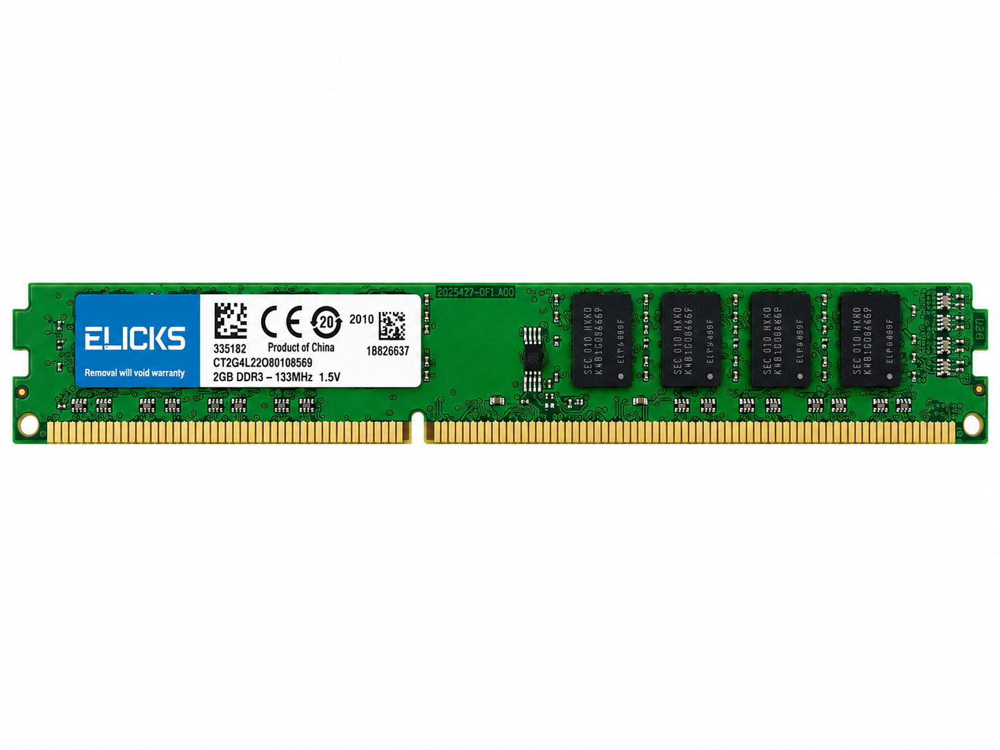 Оперативная память ELICKS 2GB DDR3 1333MHz PC3-10600