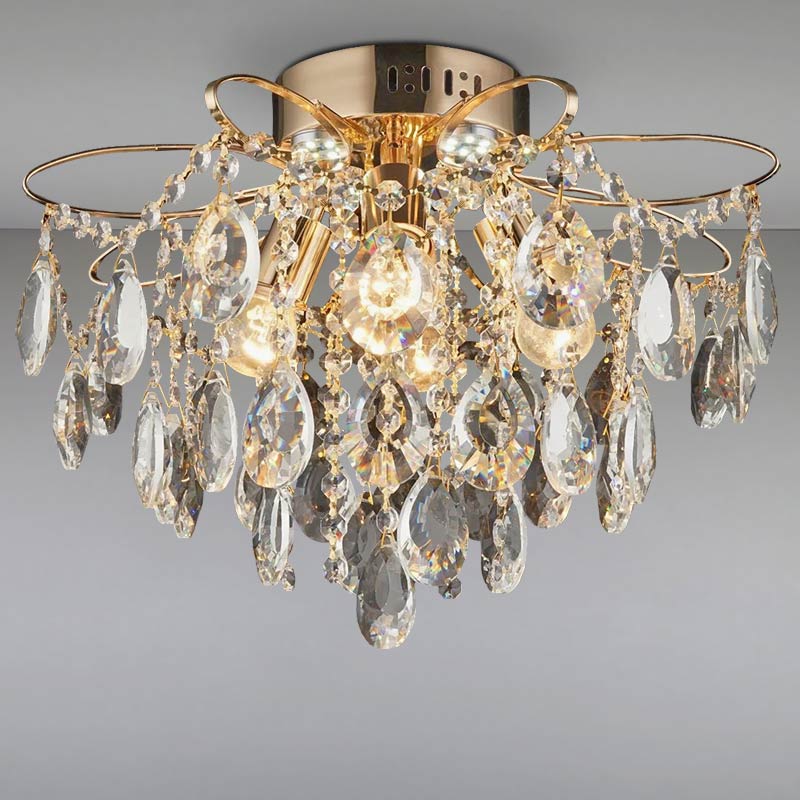 Люстра кришталева Light House NM-15277/4+4 FGD Золото