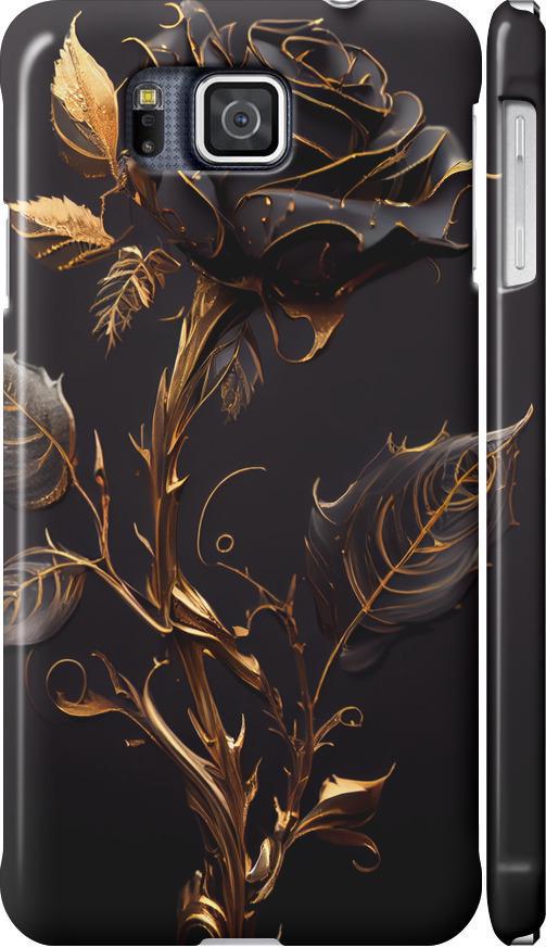 Чехол на Samsung Galaxy Alpha G850F Роза 3 (5552c-65-42517) Чехол на Samsung Galaxy Alpha G850F Роза 3 (5552c-65-42517)