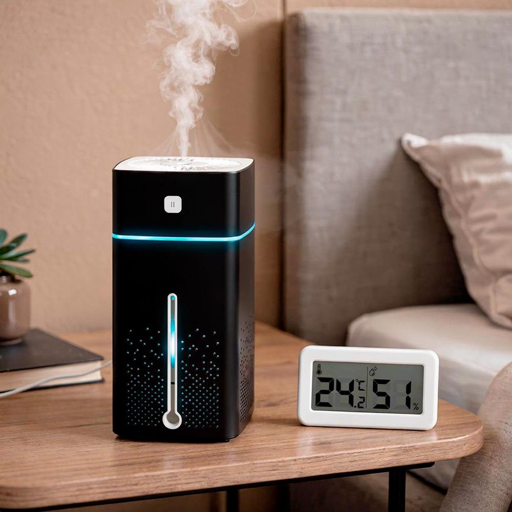 Комплект зволожувача повітря LOSSO H-40 з електронним термогігрометром LOSSO TG-02 (564339369) - фото 2