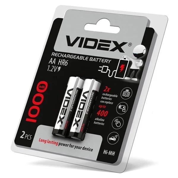 Акумуляторна батарея Videx AA HR6 1000 mAh 2 шт. (30151132ER)