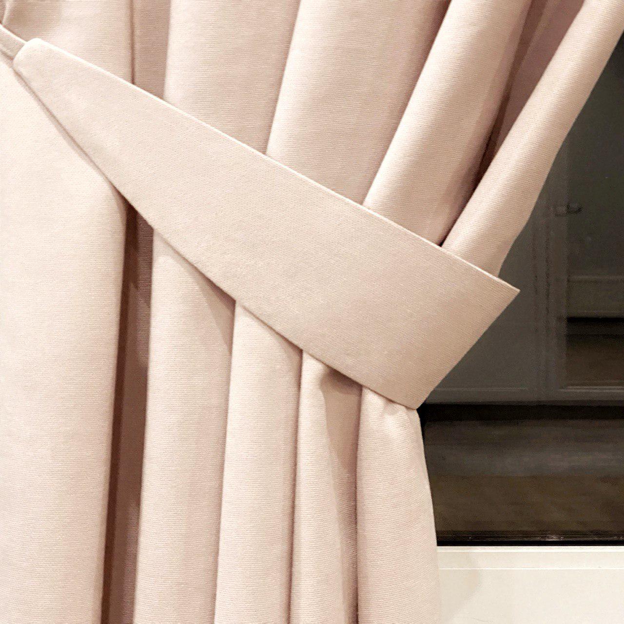 Штора на серых люверсах с подхватом микровелюр 140х250 см 1 шт. Розово-персиковый (5801528-MT11/140-GR) - фото 4 Штора на серых люверсах с подхватом микровелюр 140х250 см 1 шт. Розово-персиковый (5801528-MT11/140-GR) - фото 4